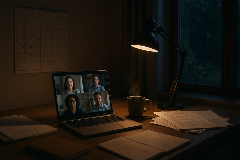 découvrez à quelle heure commence et finit généralement une journée de travail à distance, ainsi que les pratiques courantes pour organiser ses horaires en télétravail.