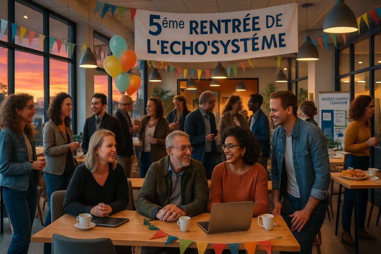 participez à la cinquième rentrée de l’echo’système lors d’une soirée portes ouvertes à lamballe ! découvrez notre espace de coworking, échangez avec les membres et profitez d’un moment convivial pour explorer de nouvelles opportunités professionnelles.