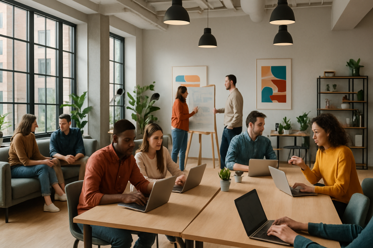 découvrez comment les espaces de coworking continuent de séduire professionnels et entreprises, offrant flexibilité et collaboration, même face au retour progressif au bureau traditionnel.